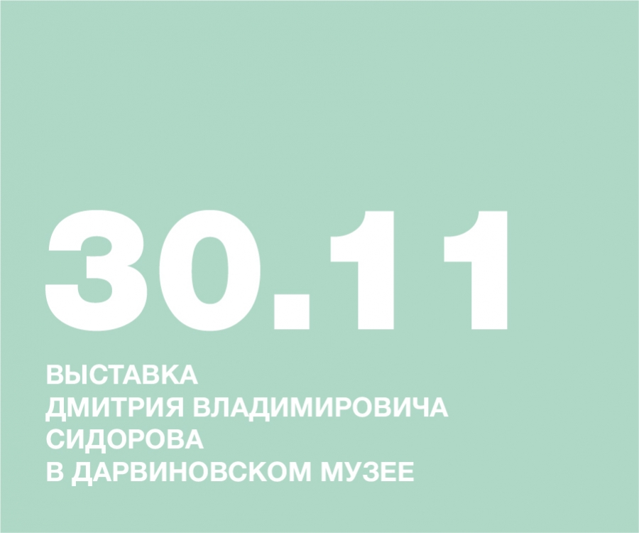 ВЫСТАВКА ДМИТРИЯ ВЛАДИМИРОВИЧА СИДОРОВА В ДАРВИНОВСКОМ МУЗЕЕ