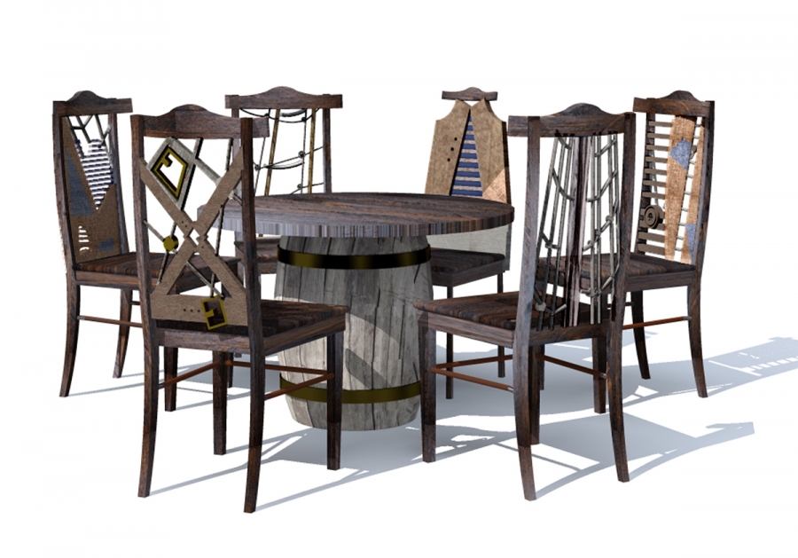 Проект комплекта мебели «Пятнадцать человек на сундук мертвеца»